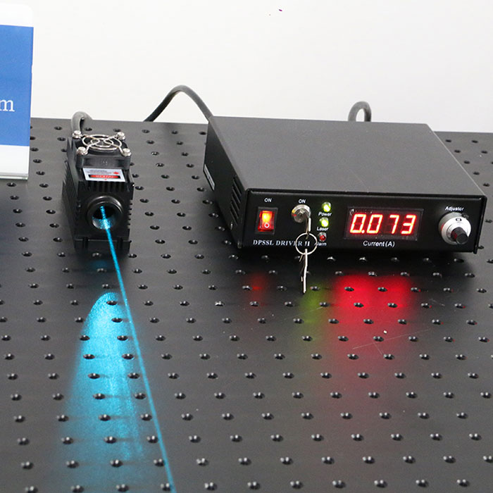 TEM00 488nm 40mW Blue Laser CW and TTL/Analog modulation together
